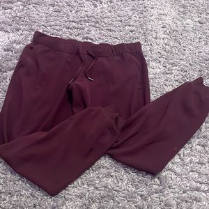 Lululemon Burgundy Jogger Pants